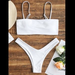 🆕 White Cami Bikini Set